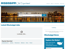 Tablet Screenshot of mississippijobdepartment.com
